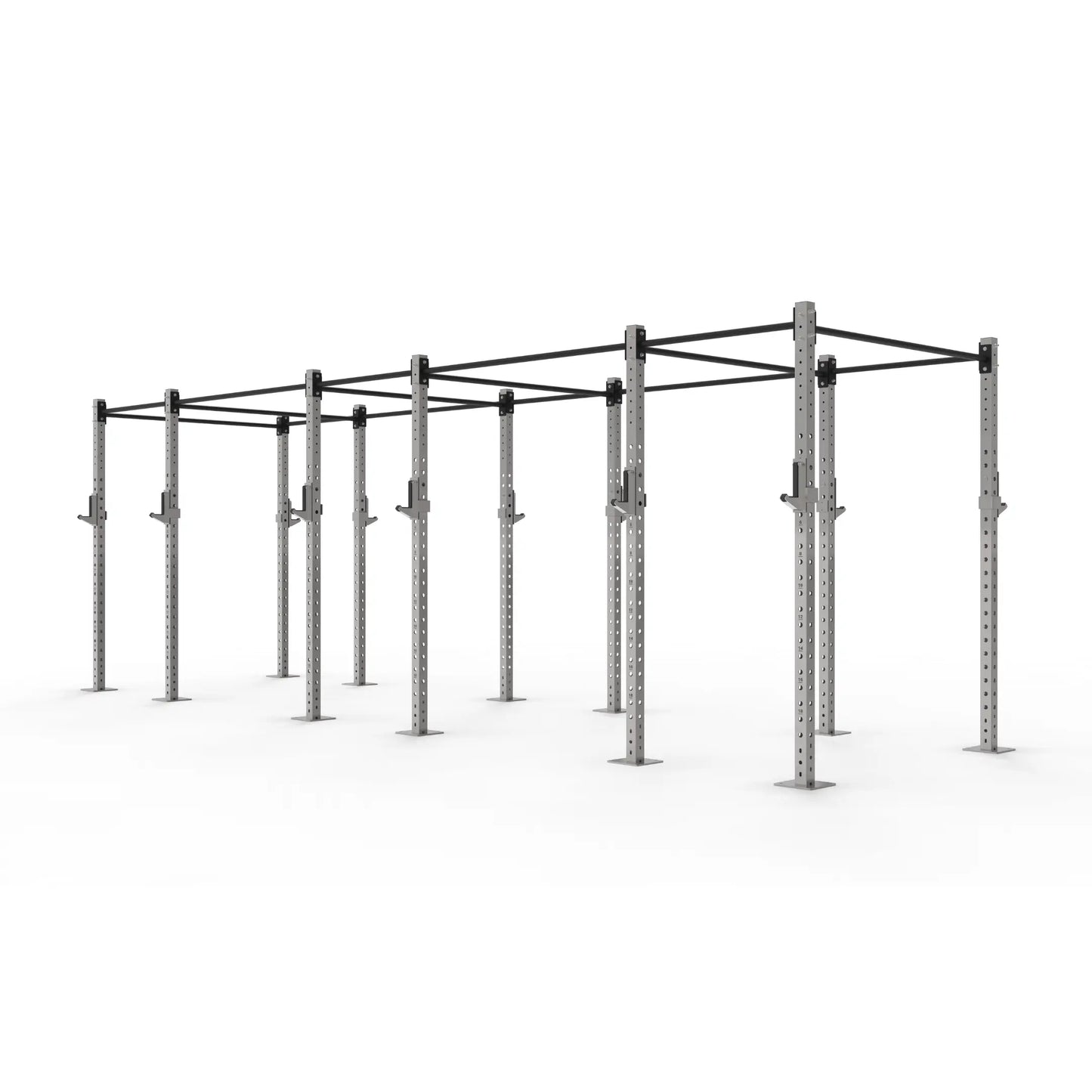6 Bay Stainless Steel Wall Mounted Gym Rig