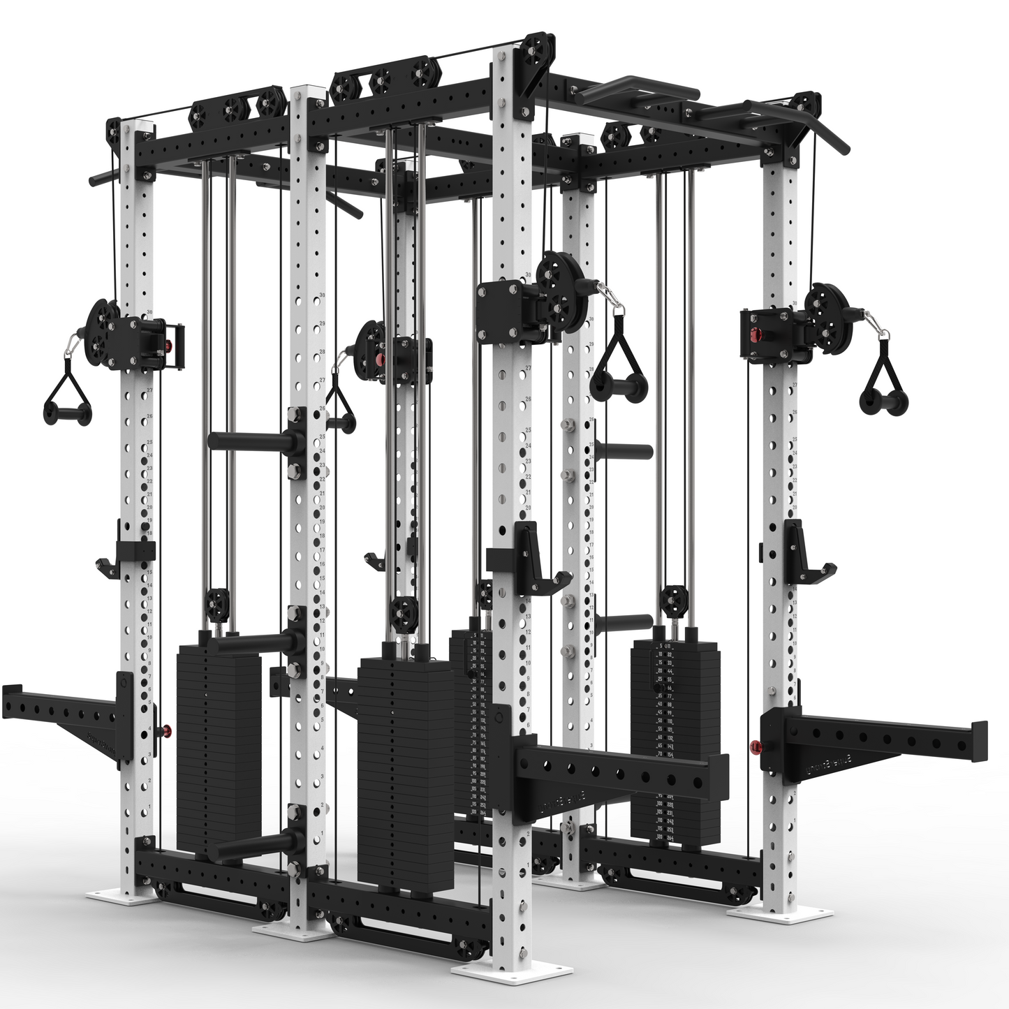 Back to Back Pro Half Racks with Twin 2 x 120kg Cable Stacks