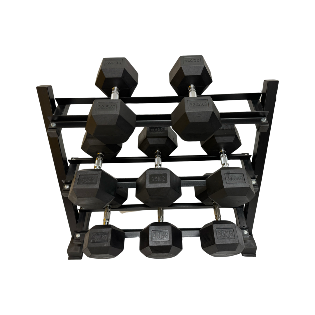 Dumbell Set with Rack 32.5kg - 40kg
