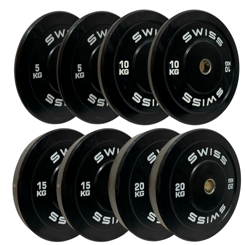 Black Bumper Plates - Swiss