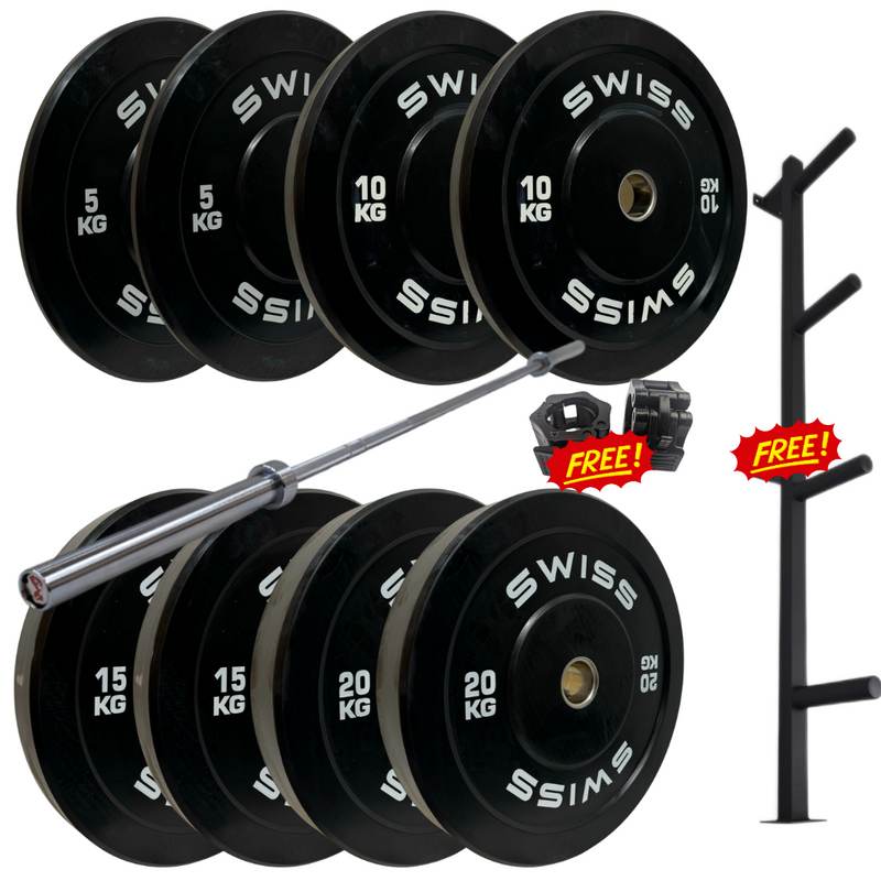 Black Bumper Plates - Swiss