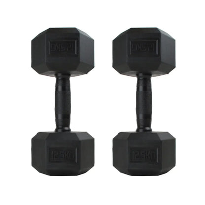 Rubber Handle -  Hex Dumbbells