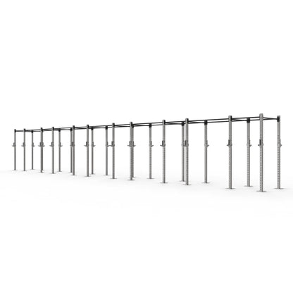 Stainless Steel Freestanding Gym Rig with 12 Squat Bays