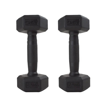 Rubber Handle -  Hex Dumbbells