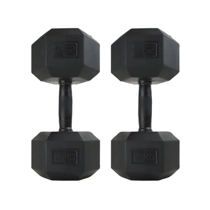 Rubber Handle -  Hex Dumbbells