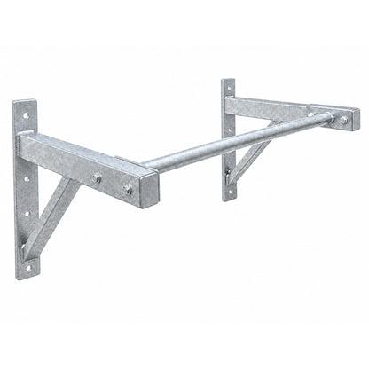 Outdoor Wall Mounted Pull Up Bar - Galvanised