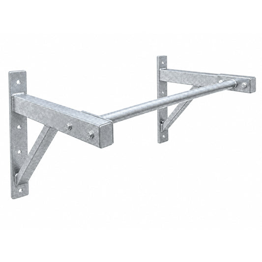 Outdoor Wall Mounted Pull Up Bar - Galvanised