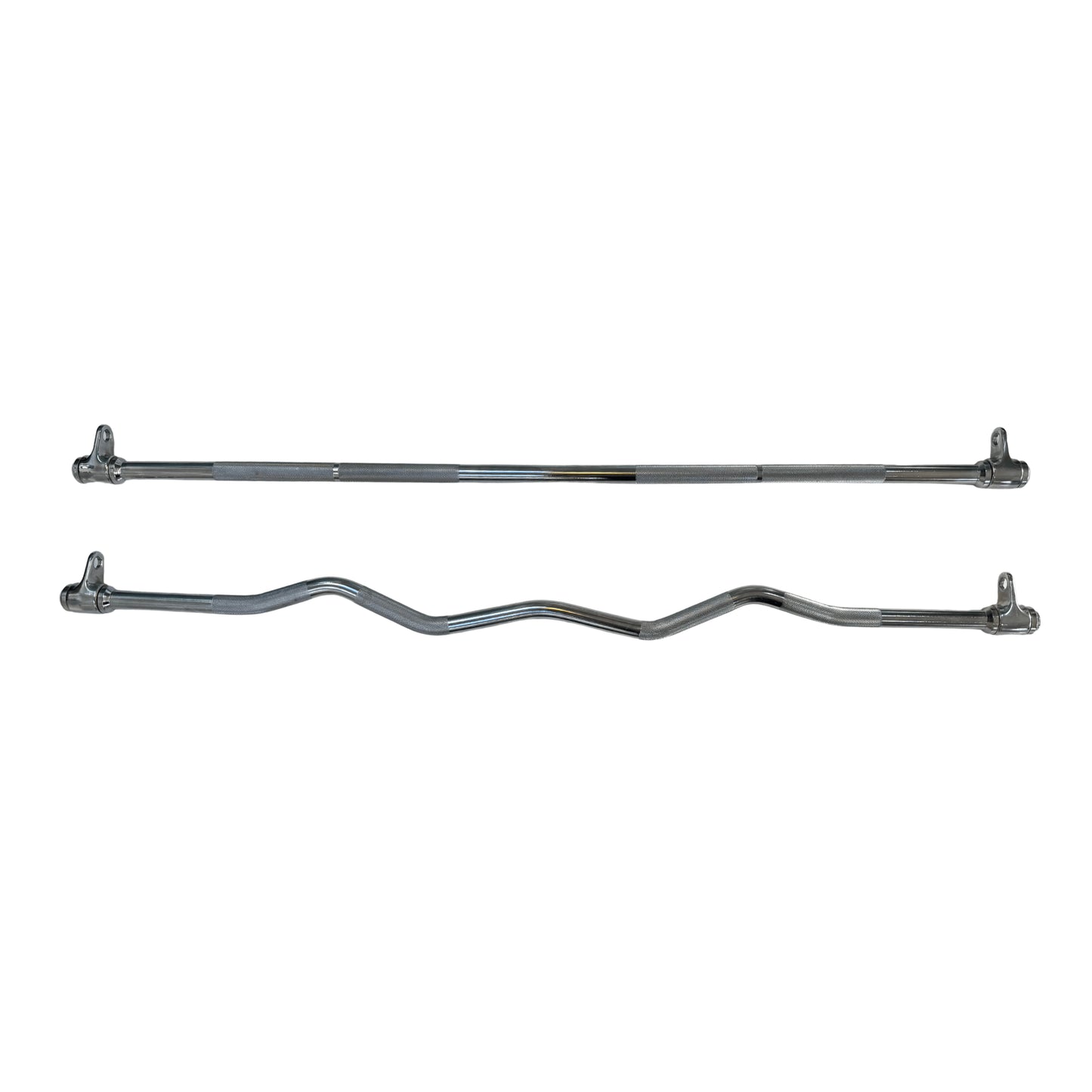 Straight & EZ Bar Dual Cable Pulley Attachments