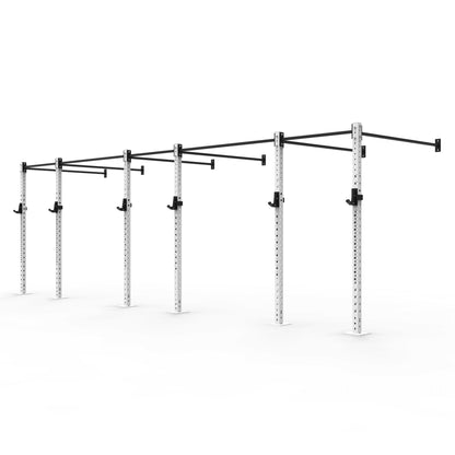 Wall Mounted Gym Rig | SuperStrong Fitness - 1 Bay / Red / 60cm