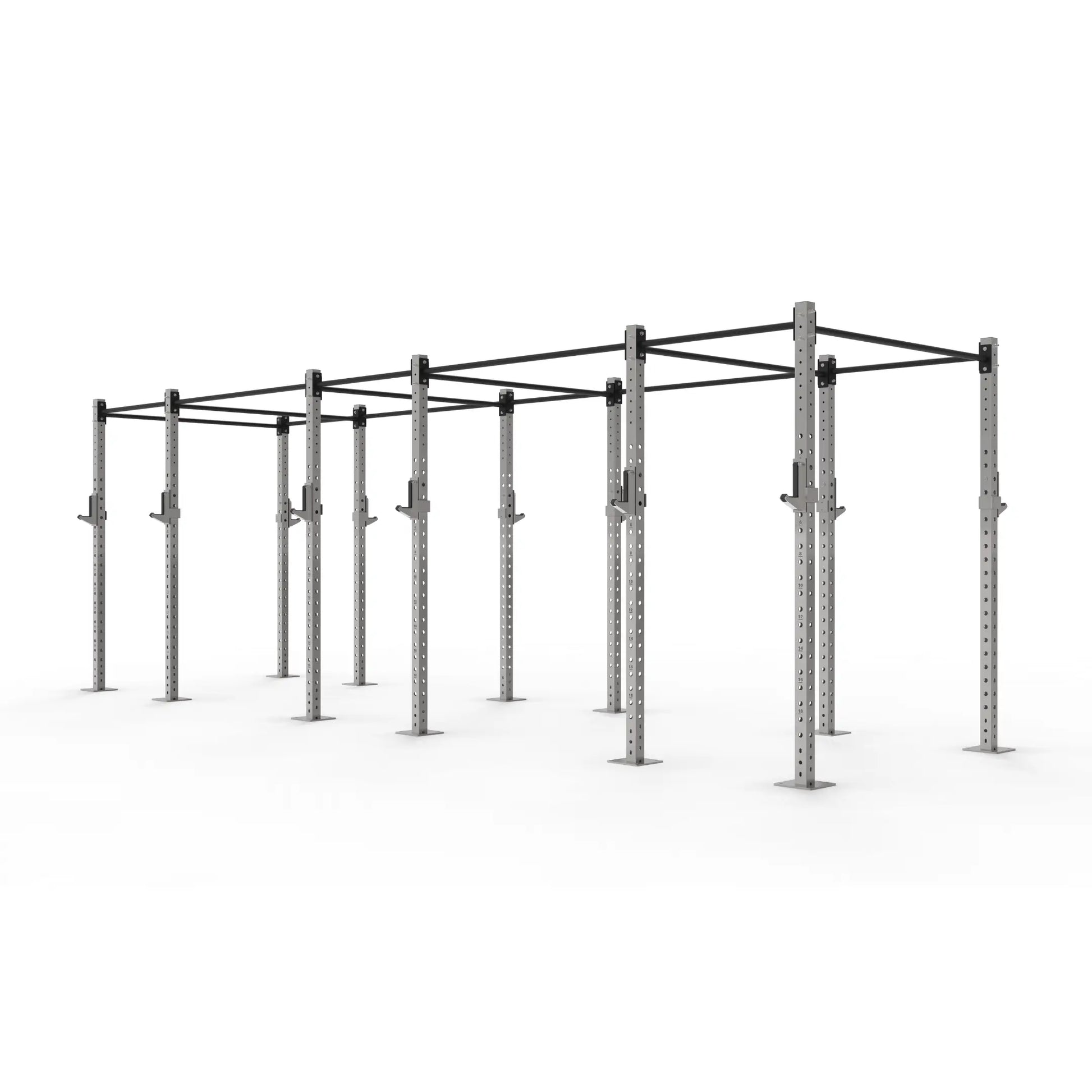 6 Bay Stainless Steel Wall Mounted Gym Rig