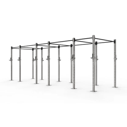 6 Bay Stainless Steel Wall Mounted Gym Rig