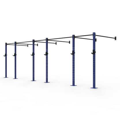 Wall Mounted Gym Rig | SuperStrong Fitness - 1 Bay / Red / 60cm