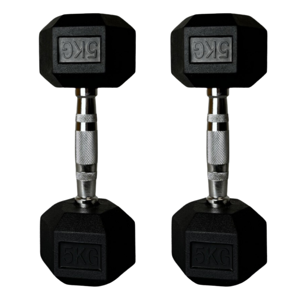 Cap barbell set of 2 discount hex rubber dumbbell with metal handles