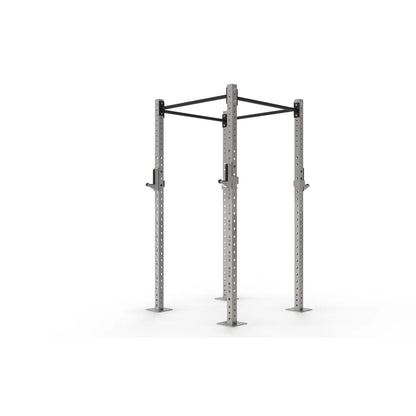 2 bay freestanding stainless steel gym rig.
