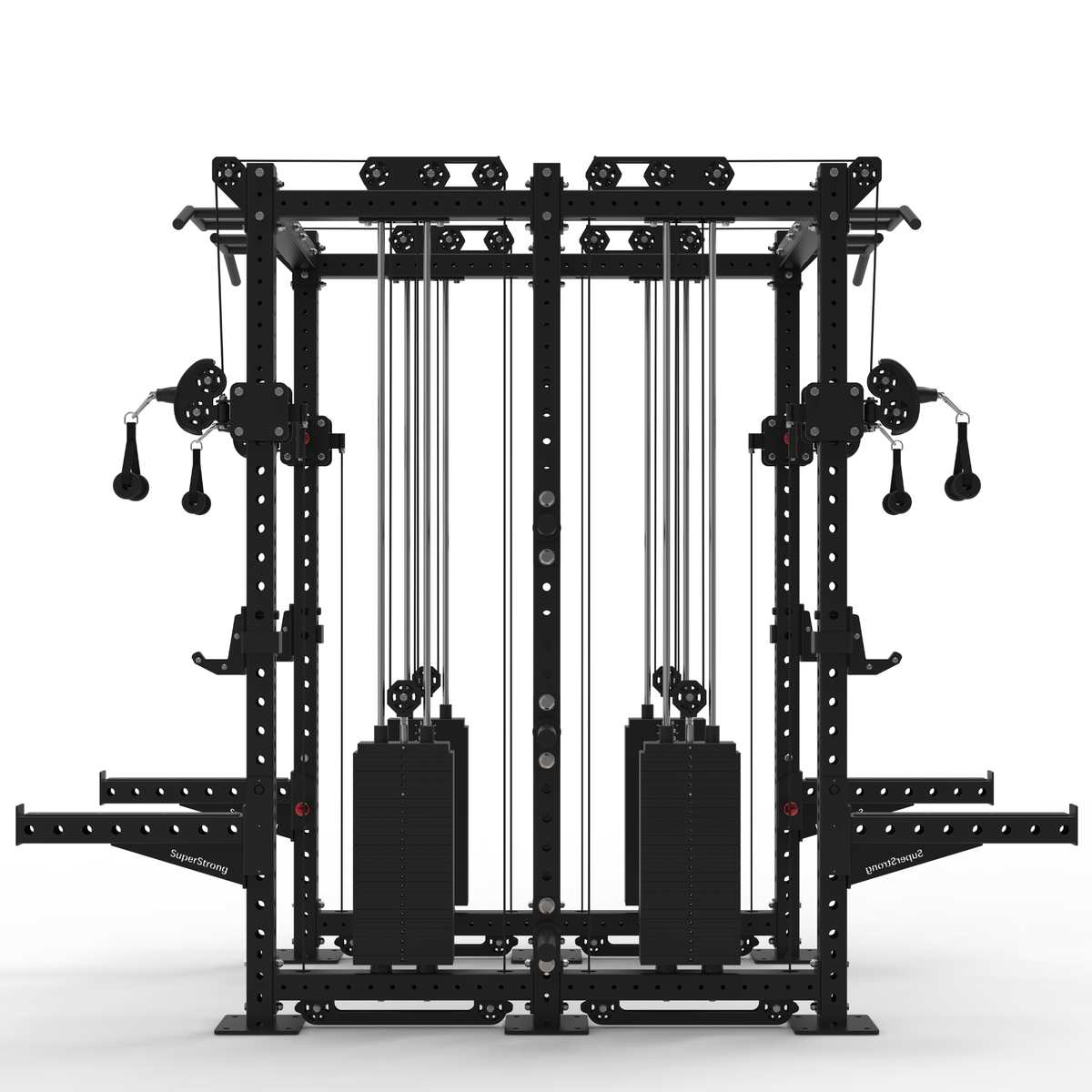 Back to Back Pro Half Racks with Twin 2 x 120kg Cable Stacks