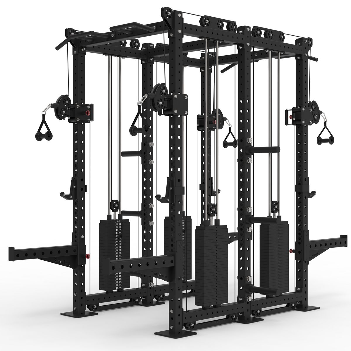 Back to Back Pro Half Racks with Twin 2 x 120kg Cable Stacks