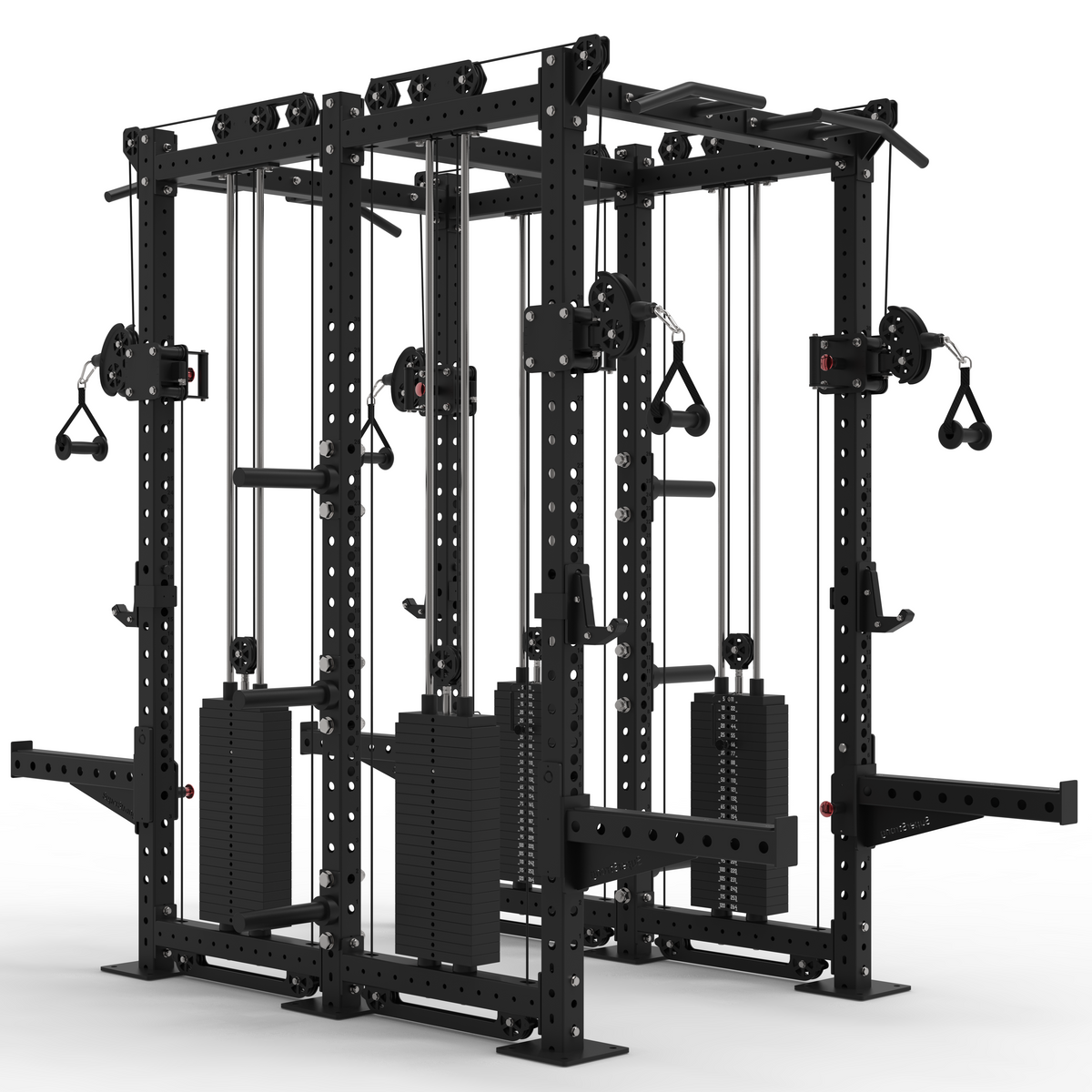 Back to Back Pro Half Racks with Twin 2 x 120kg Cable Stacks