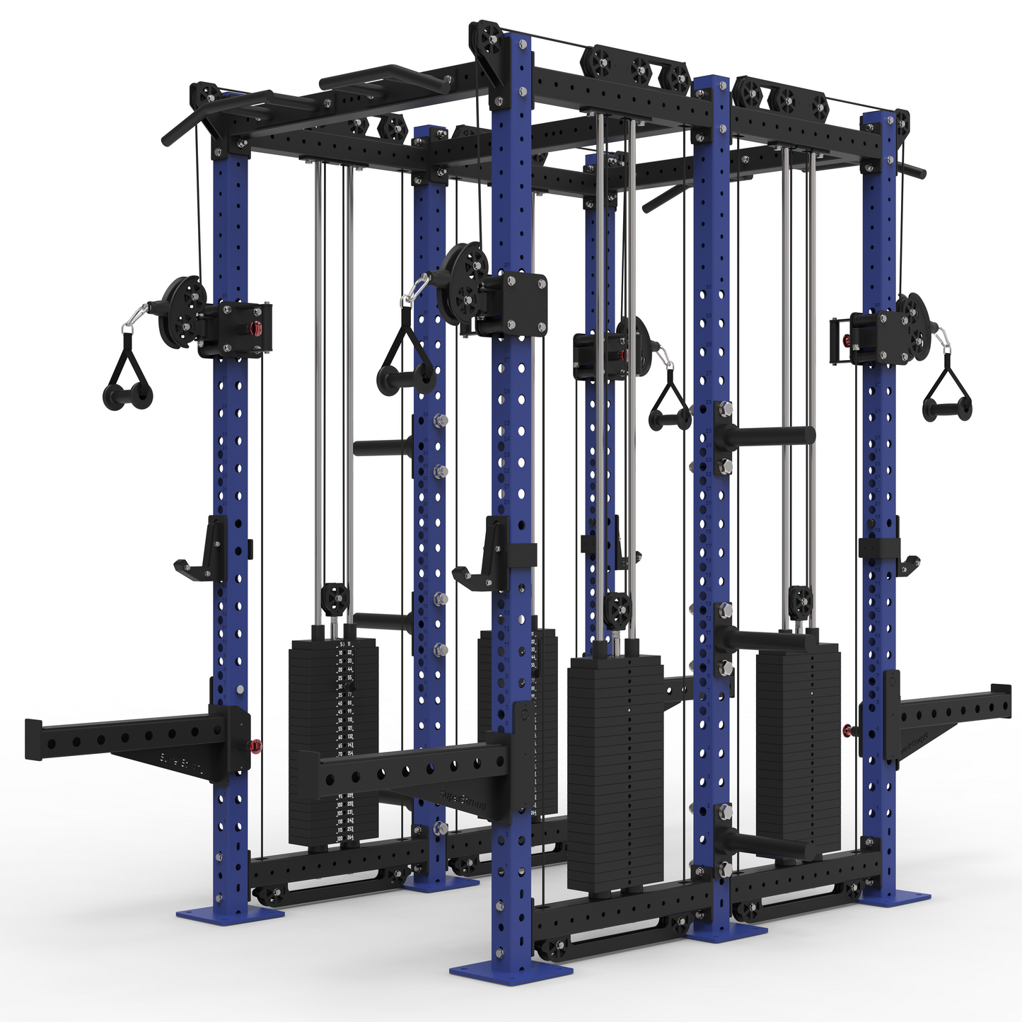 Back to Back Pro Half Racks with Twin 2 x 120kg Cable Stacks