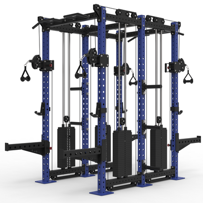 Back to Back Pro Half Racks with Twin 2 x 120kg Cable Stacks