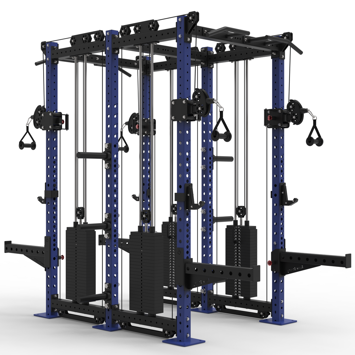 Back to Back Pro Half Racks with Twin 2 x 120kg Cable Stacks