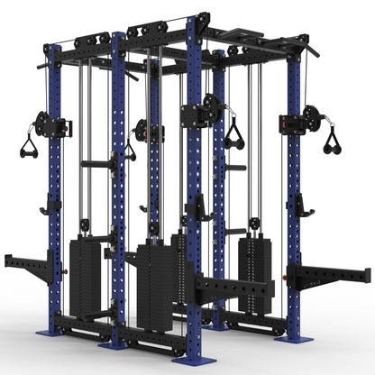 Back to Back Pro Half Racks with Twin 2 x 120kg Cable Stacks