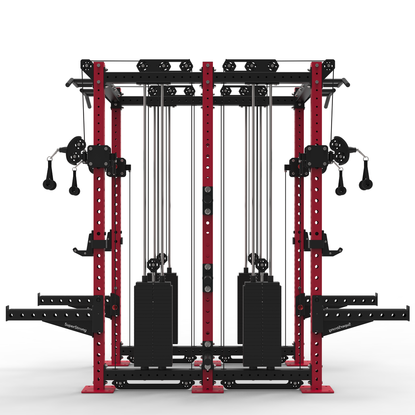 Back to Back Pro Half Racks with Twin 2 x 120kg Cable Stacks