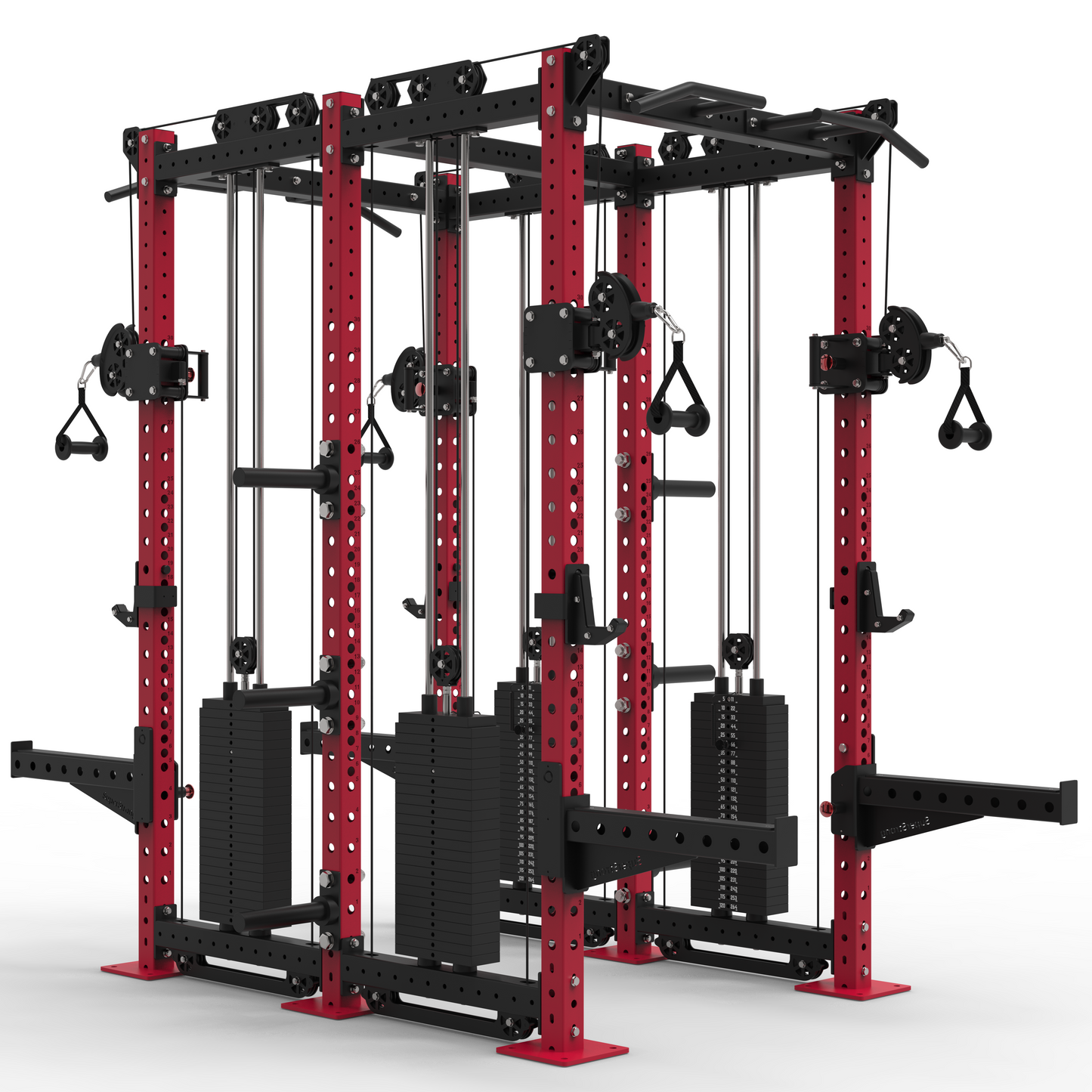 Back to Back Pro Half Racks with Twin 2 x 120kg Cable Stacks