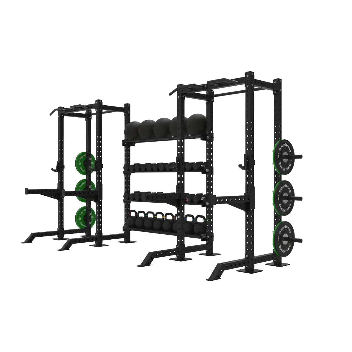 Pro Twin Half Racks with Storage | Free Delivery