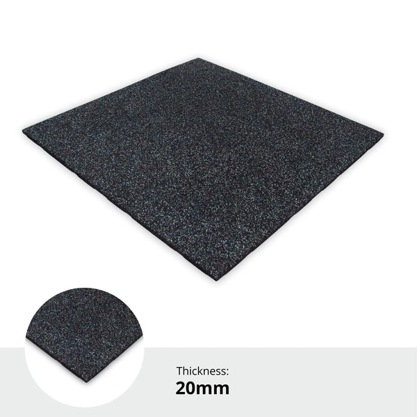 Konnecta Blue Steel - Grey and Blue Fleck Premium Gym Mat