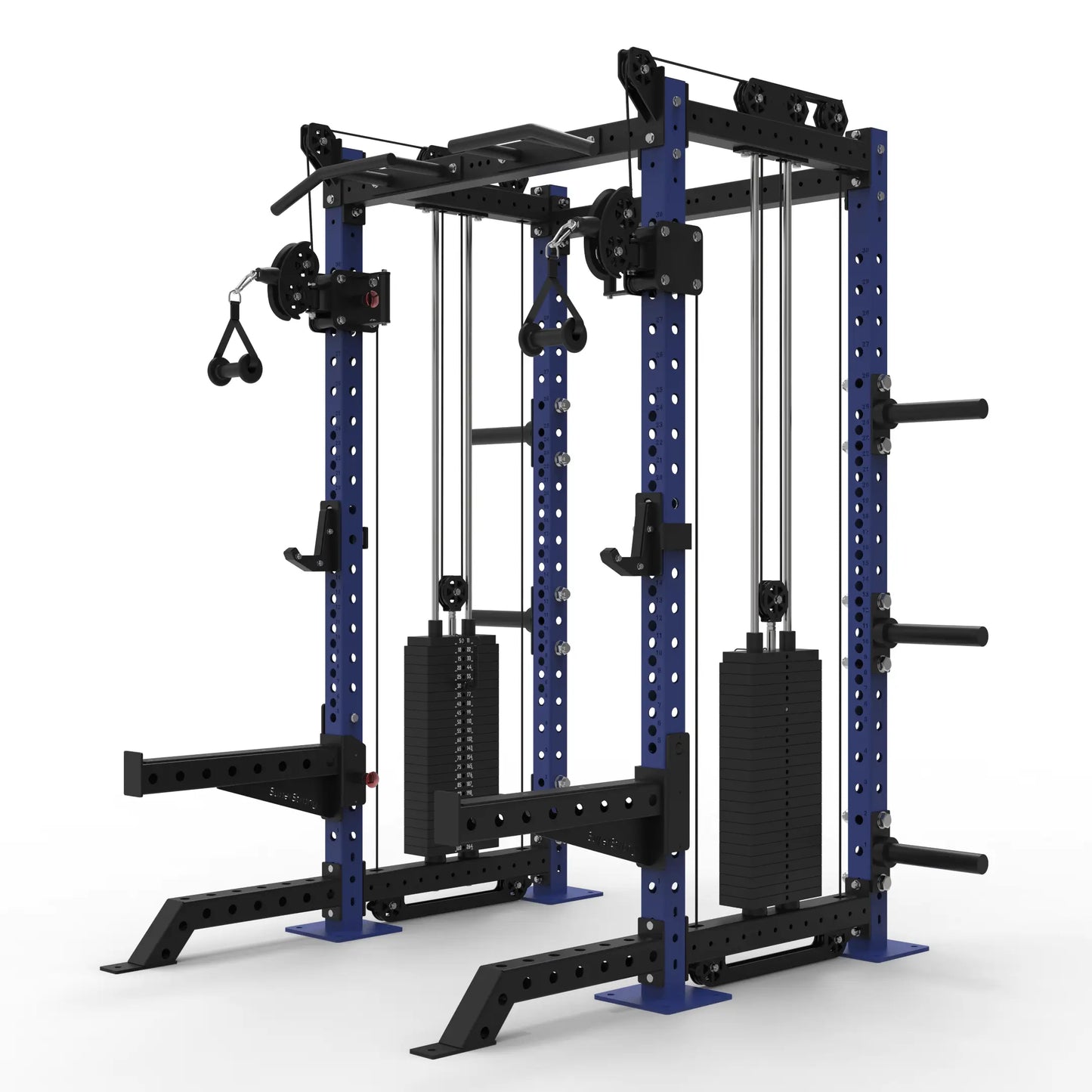 PRO Garage Half Rack with Cables - 2 x 120kg Stacks