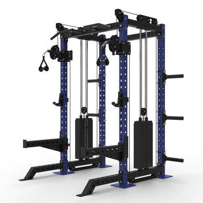 PRO Garage Half Rack with Cables - 2 x 120kg Stacks