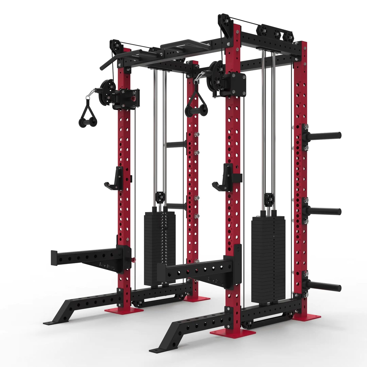 PRO Garage Half Rack with Cables - 2 x 120kg Stacks