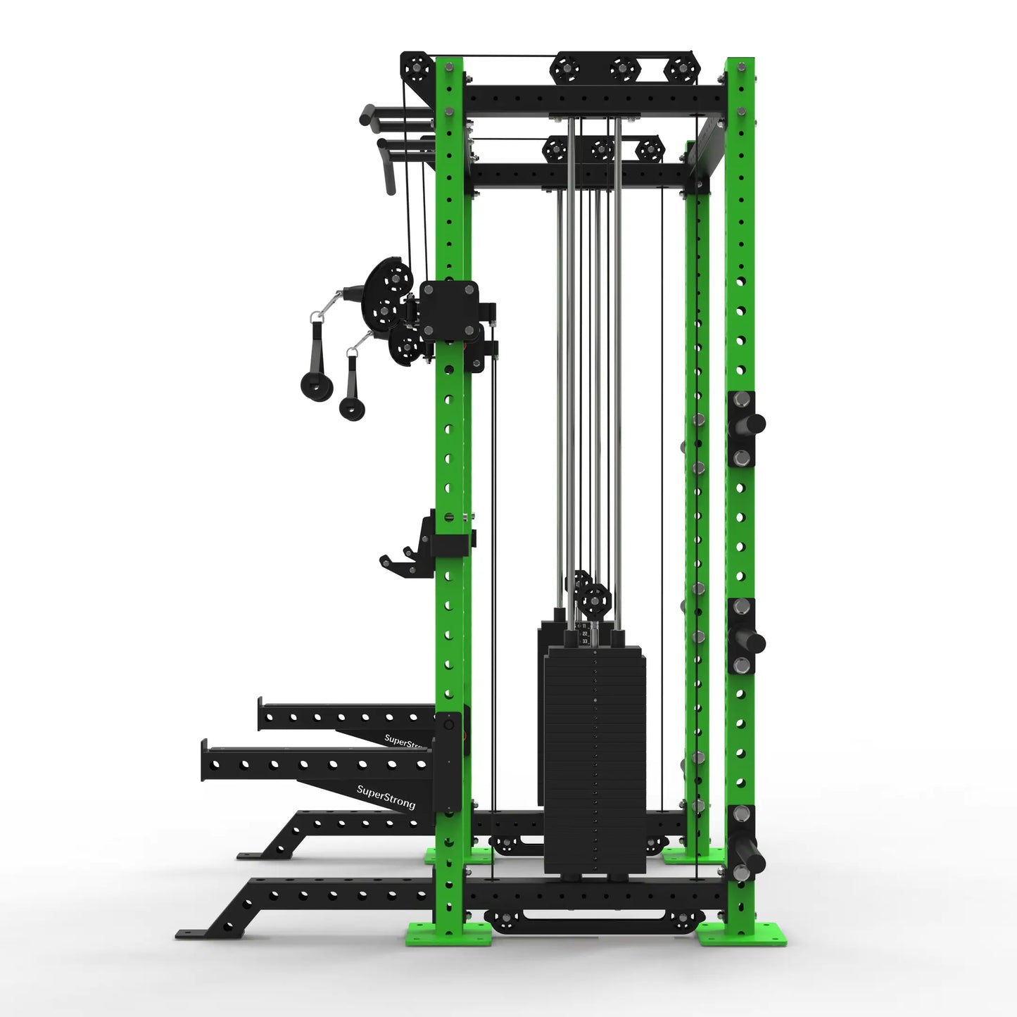 PRO Half Rack with Cables - 2 x 120kg Stacks