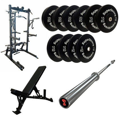 Elite Half Rack 150kg Bundle