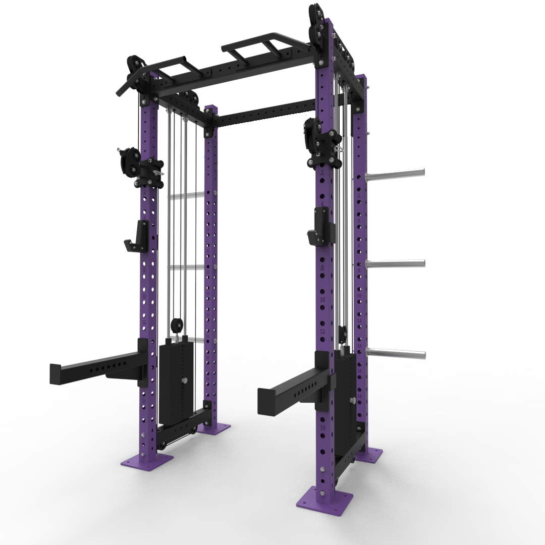 PRO Cable Half Rack | 2 x 120kg Stacks | Commercial Equipment