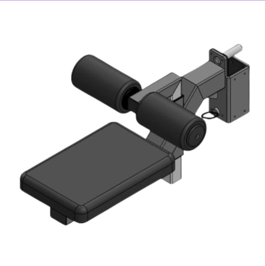 Lat pull down seat attachment for power rack, cable racks and rigs.