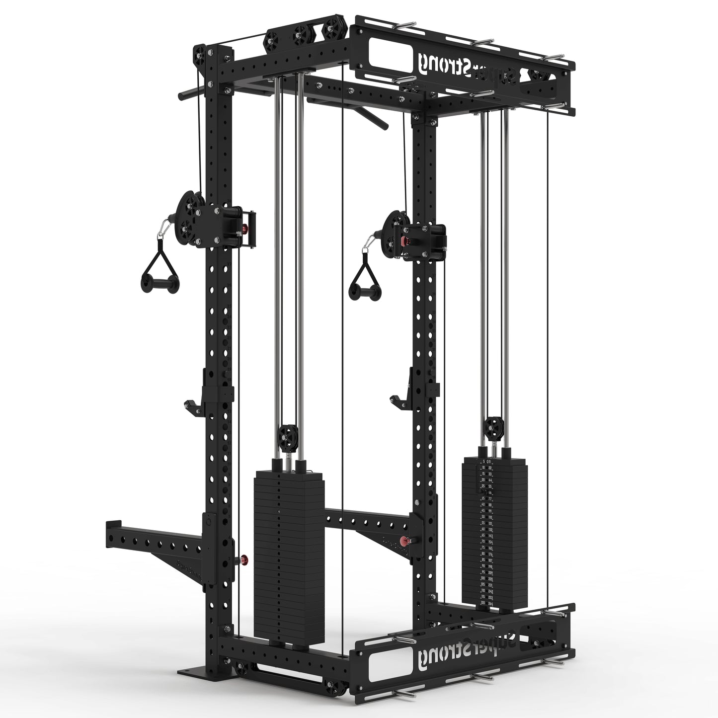 PRO Wall Mounted Rack with Cables - 2 x 120kg Stacks
