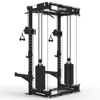 PRO Wall Mounted Rack with Cables - 2 x 120kg Stacks