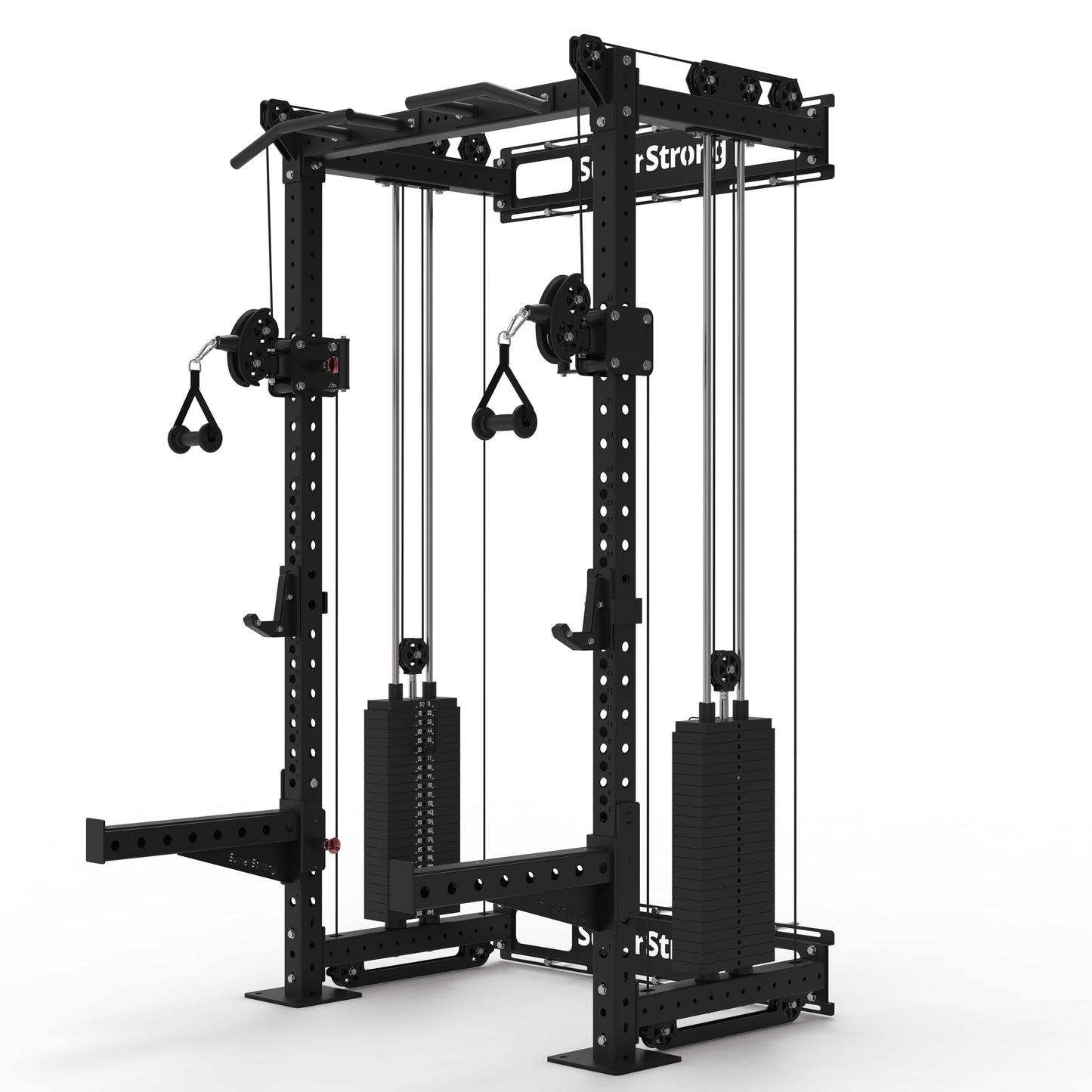 PRO Wall Mounted Rack with Cables - 2 x 120kg Stacks