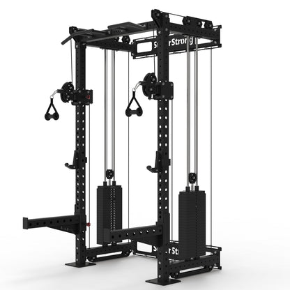 PRO Wall Mounted Rack with Cables - 2 x 120kg Stacks