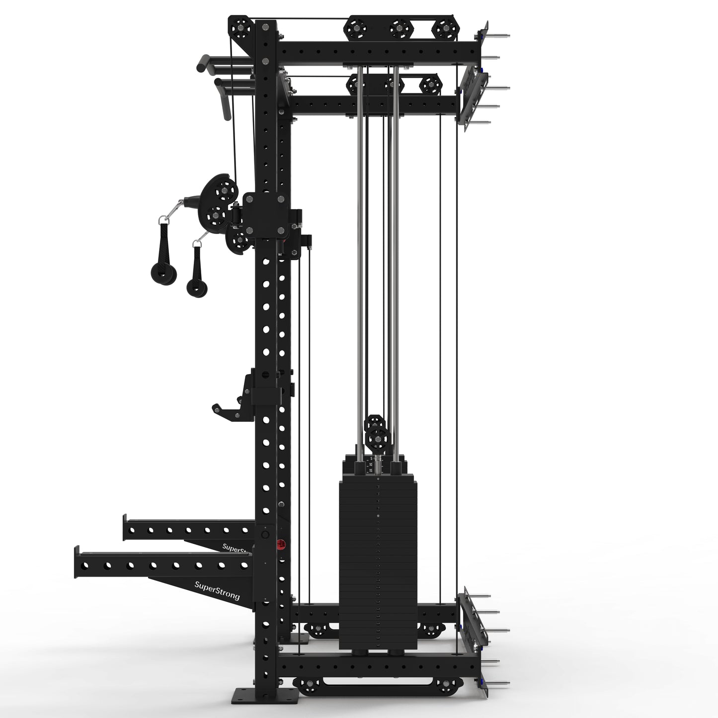 PRO Wall Mounted Rack with Cables - 2 x 120kg Stacks