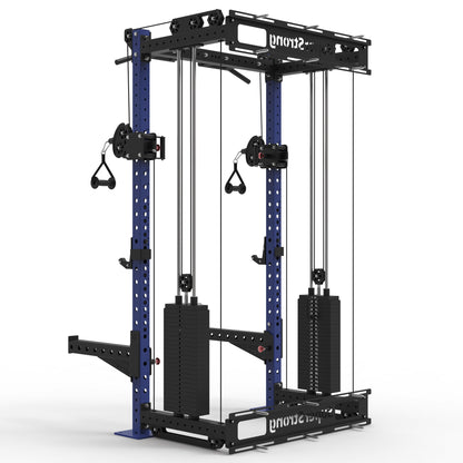 PRO Wall Mounted Rack with Cables - 2 x 120kg Stacks