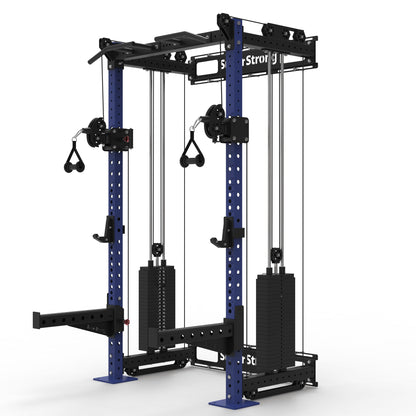 PRO Wall Mounted Rack with Cables - 2 x 120kg Stacks