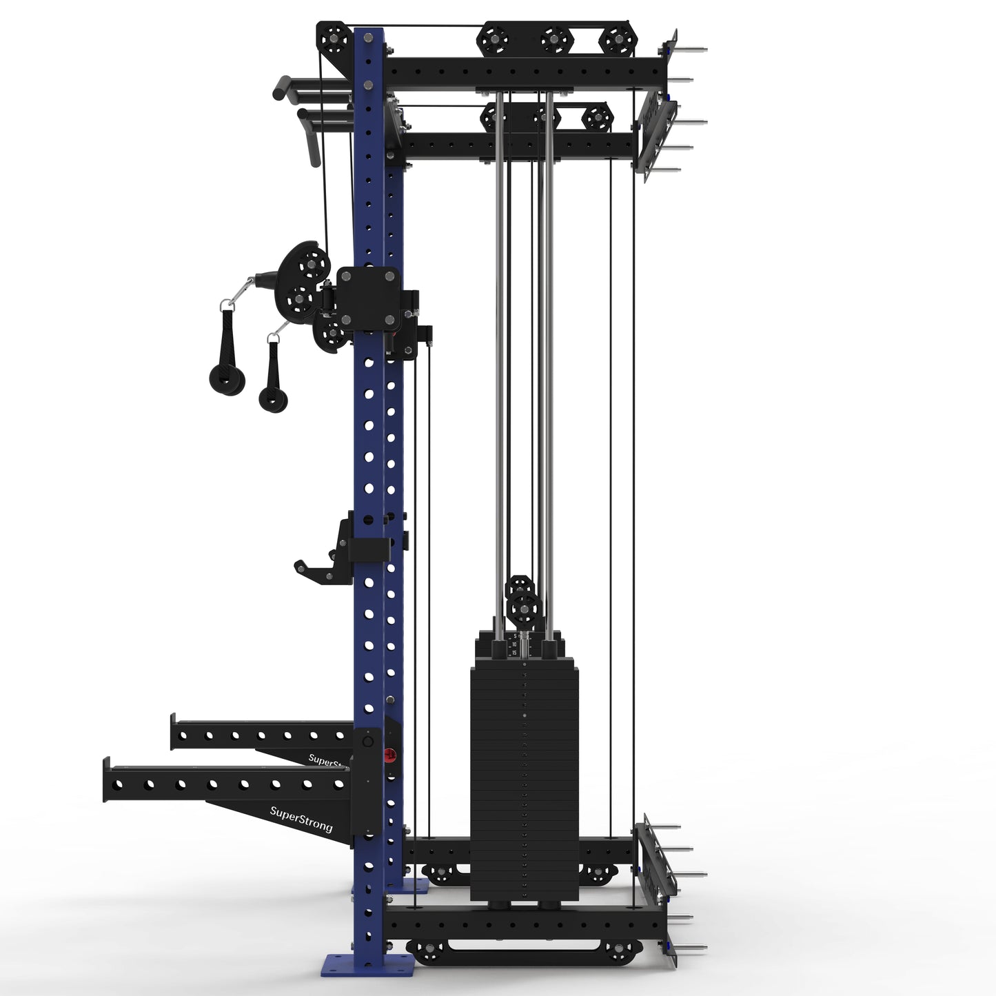 PRO Wall Mounted Rack with Cables - 2 x 120kg Stacks