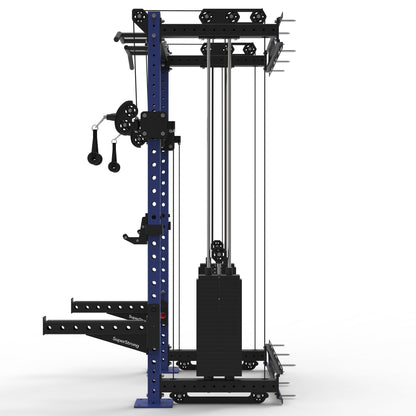 PRO Wall Mounted Rack with Cables - 2 x 120kg Stacks