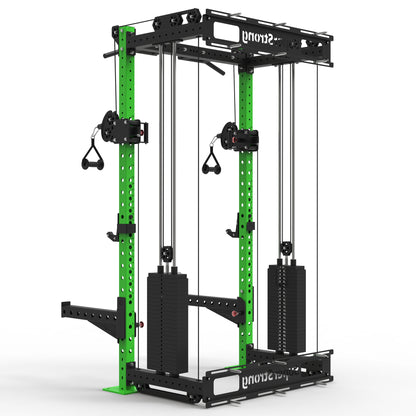 PRO Wall Mounted Rack with Cables - 2 x 120kg Stacks