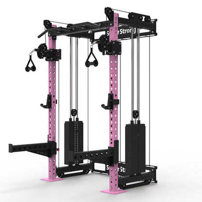 PRO Wall Mounted Rack with Cables - 2 x 120kg Stacks