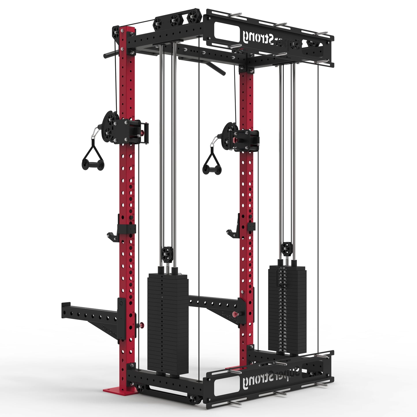 PRO Wall Mounted Rack with Cables - 2 x 120kg Stacks