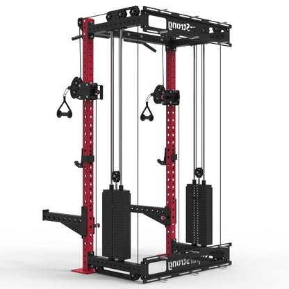 PRO Wall Mounted Rack with Cables - 2 x 120kg Stacks