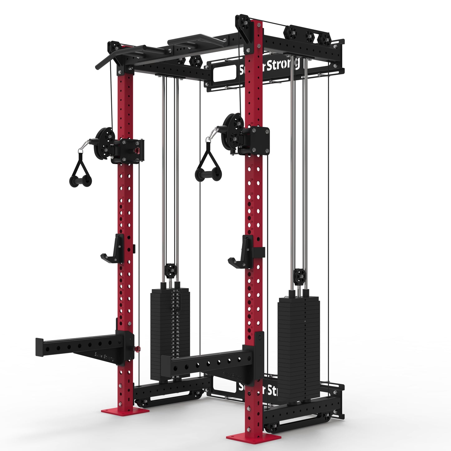 PRO Wall Mounted Rack with Cables - 2 x 120kg Stacks